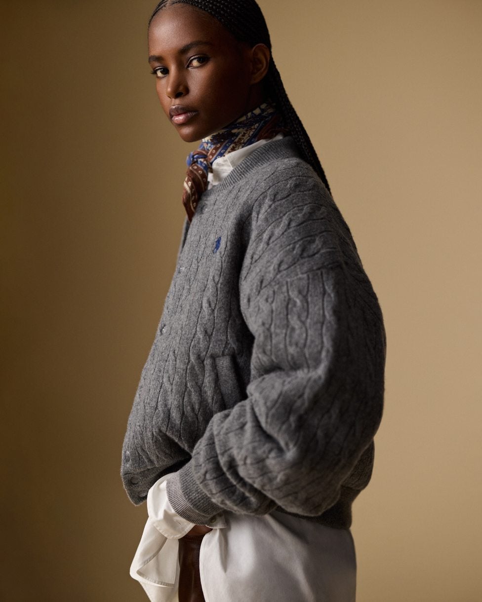 【秋冬カラー】ラルフローレン♡ フリンジ プラッド ウール スカート　ブラウン 秋冬カラー】ラルフローレン♡ フリンジ プラッド ウール