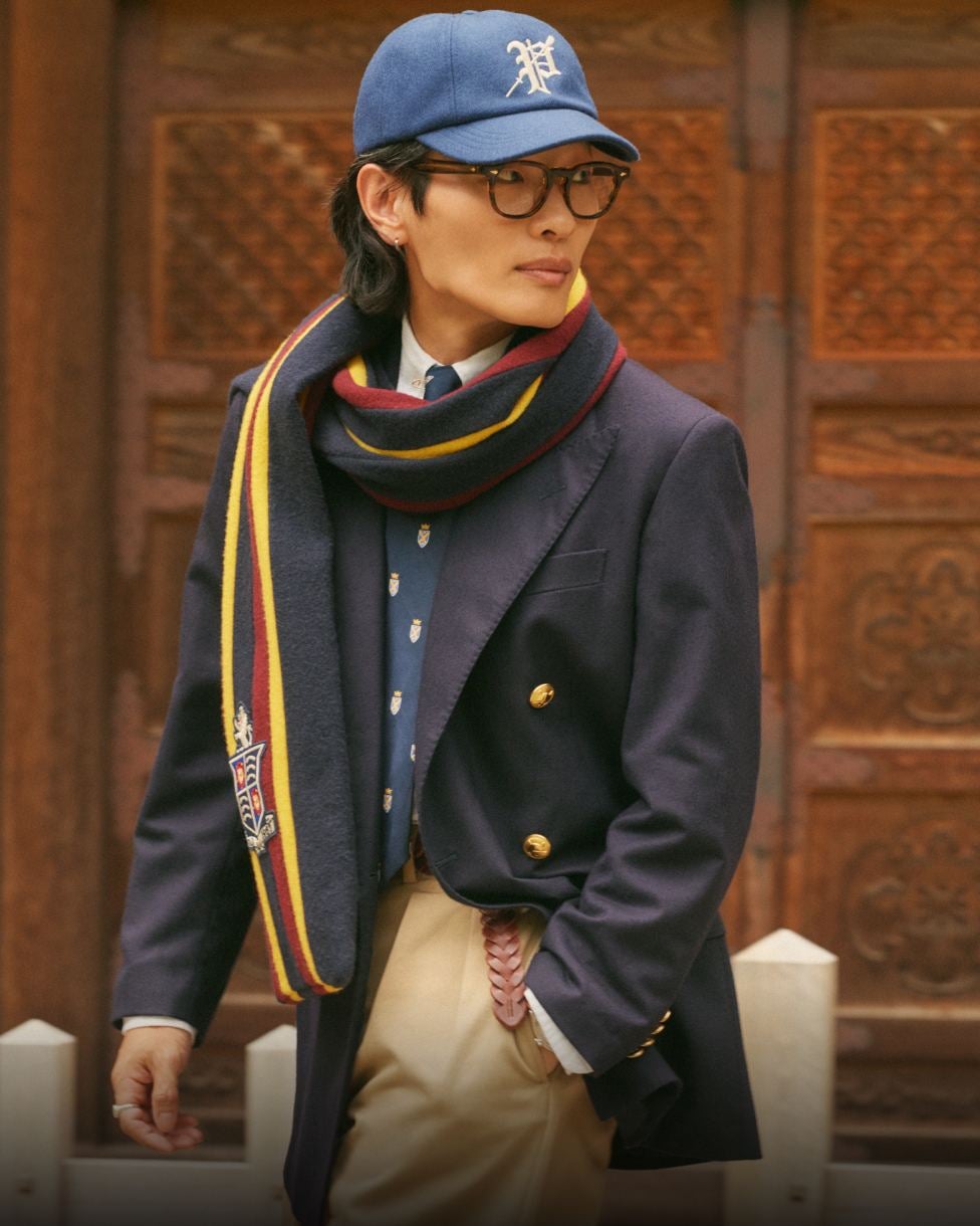 【新品同様】RLX ラルフローレン　現行✨ポニーロゴ刺繍 長袖ポロシャツ POLO RALPH LAUREN】ポロラルフローレン ビッグポニー ロゴ刺繍