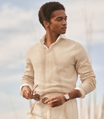 systeman　RALPH LAUREN PURPLE LABEL Ralph Lauren Purple Label Cable-Knit Cashmere Mockneck Sweater