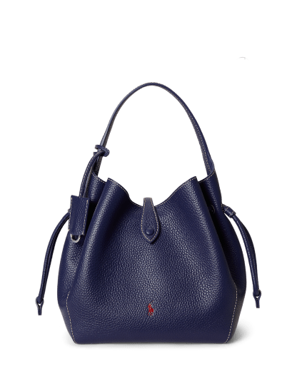 Polo Play レザー ドローストリング バッグ